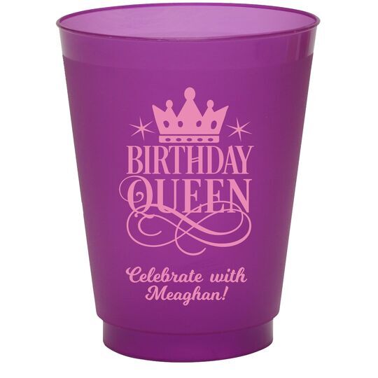 Birthday Queen Colored Shatterproof Cups